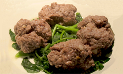 Steamed Beef Balls with Watercress Dim Sum Style 西菜牛肉