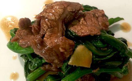 Stir Fry Beef/Flank Steak with Mustard Green/Choi Sum 菜心炒牛肉