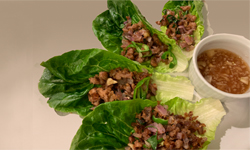 Lettuce Wraps with Spicy Minced Pork