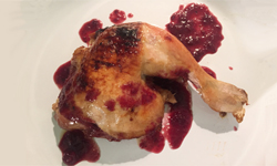 Roasted Chicken with Cherry Sauce