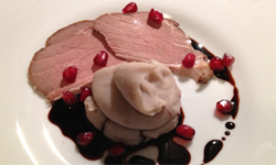 Smake Duck Breast with Taro