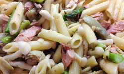 Pasta with Tuna Belly and Capers