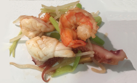 Cantonese Little Stir Fried with Shrimps and Squids 廣東海鮮小炒