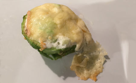 Stuffed Avocado with Crab Meat and Cheese