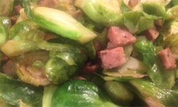 Brussels Sprouts with Smoked Sausage