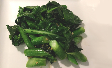 Stir Fried Chinese Broccoli with Ginger and Wine 薑酒炒芥蘭